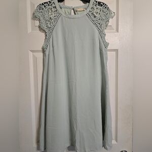 Alttar'd State Lace Trim Dress In Light Sage